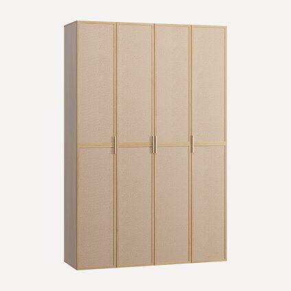 Распашной шкаф Флавир 4-160x250 Букле Кремовый