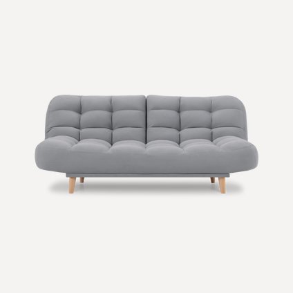 Диван прямой Бонс-Т Вельвет Светло-серый