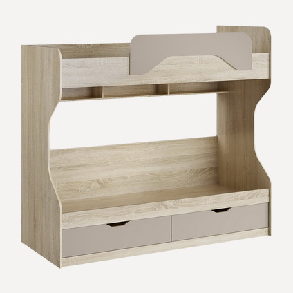 Детская кровать двухъярусная Акварель Капучино