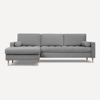 Диван угловой Плэнтис Velvet Grey