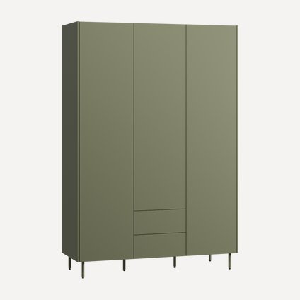 Распашной шкаф Изи 3.1-150x220 Оливковый