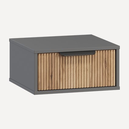 Тумба прикроватная подвесная Леванте-2 Grey