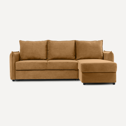 Диван угловой Джерси Velvet Mustard