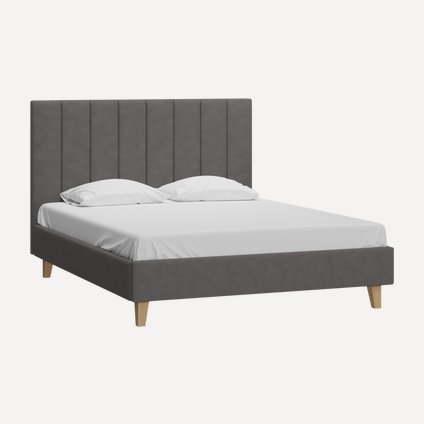Кровать Скаун 160 Velvet Grey