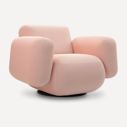 Кресло поворотное Я не минималист Mesh Pink