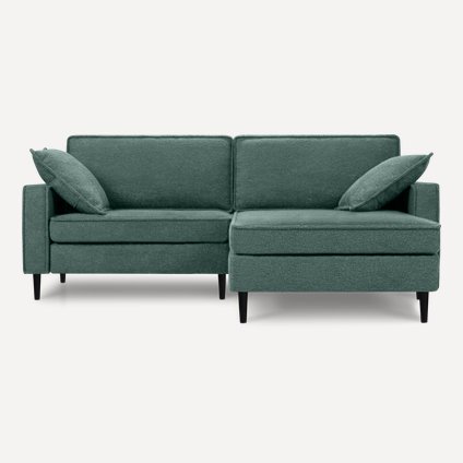 Диван угловой Дисент-1 Bucle Green