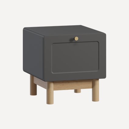 Тумба прикроватная Виклу-1 Grafit Oak