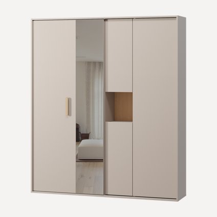 Шкаф-купе Бладвен-180-210 Latte Plywood