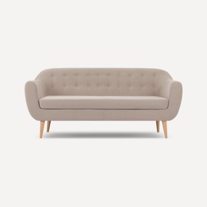 Диван прямой Роттердам-3 Velvet Beige