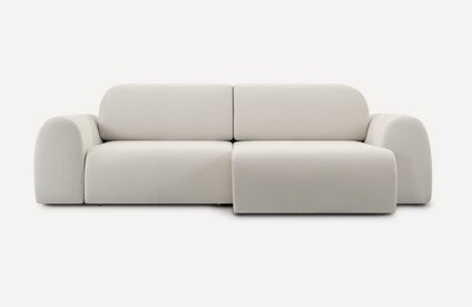 Диван угловой Лилт Bucle White