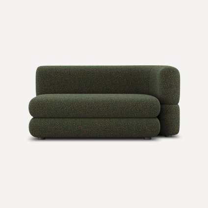 Диван прямой Брера-7 Букле Зеленый