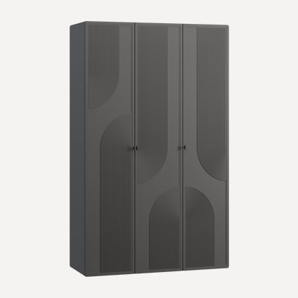 Распашной шкаф Монсон 3-135х222 Графитовый