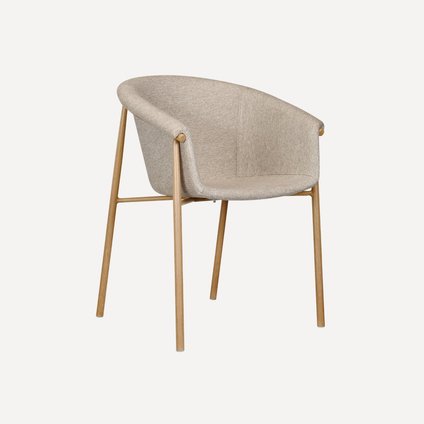 Стул Никсон Рогожка Бежевый/Натуральный уценка