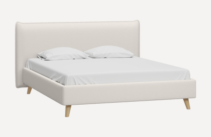 Кровать Кьево 140 Bucle White
