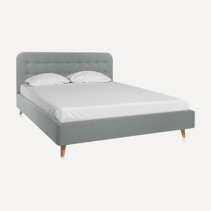 Кровать Динс 160 Velvet Silver