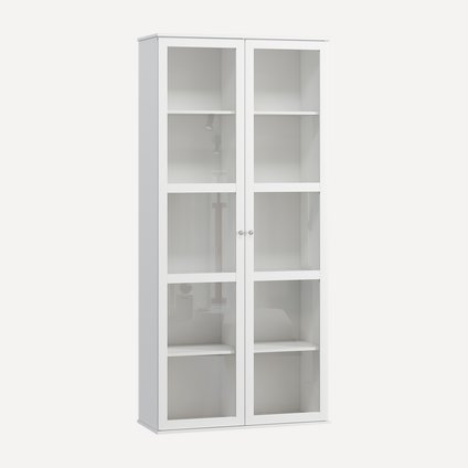 Витрина Амели 2-102x220 Белый