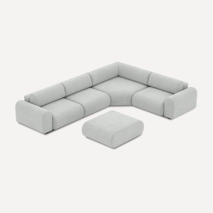 Диван модульный Маиль-6 Textile Silver