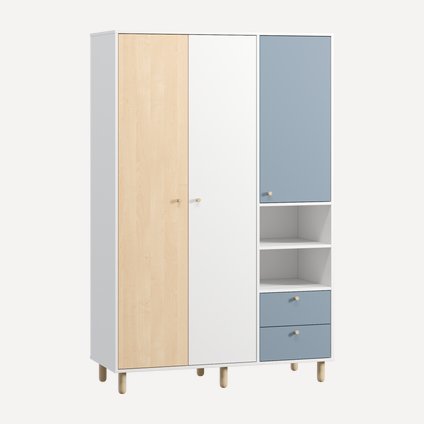 Распашной шкаф Дикинс-3 Sky Plywood