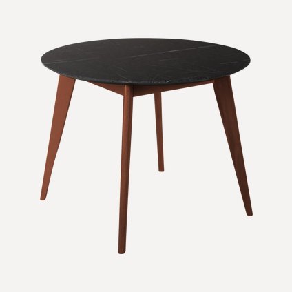 Кухонный стол Лунд 86 Графитовый мрамор/Орех