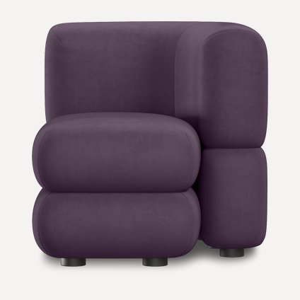 Кресло Brera-12 Velour Plum