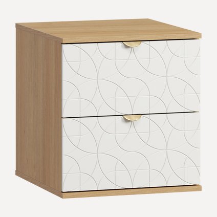 Тумба прикроватная Монблан-1 Lunge Milk Oak