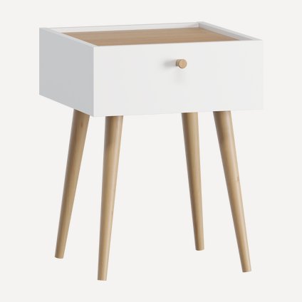 Тумба прикроватная Бриджфорд-1 White Oak