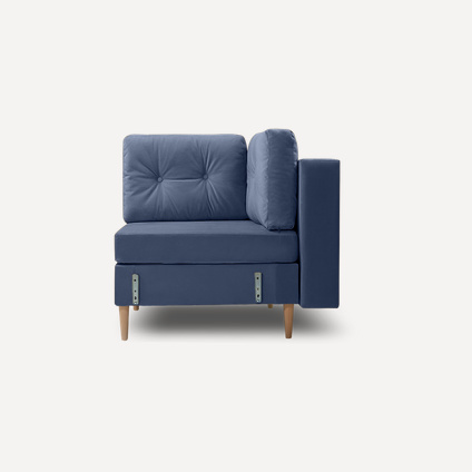 Угловое кресло Динс Velvet Navy Blue