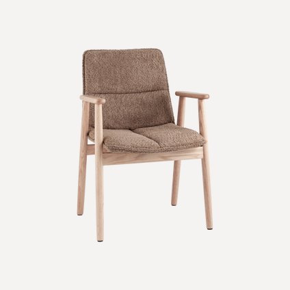 Стул Вилас Букле Коричневый/Натуральный