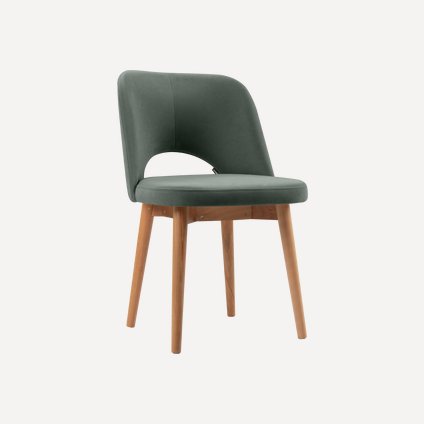 Стул Лидс Велюр Оливковый/Натуральный