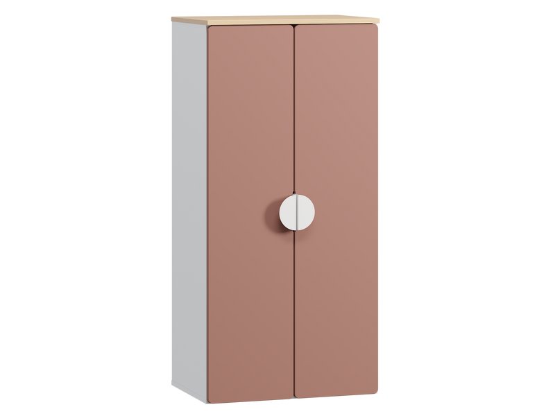 Шкаф детский Милна 2.1-60x127 Розовый