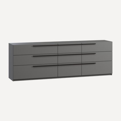 Комод Кимбол 210x70 Графитовый