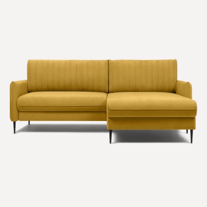 Диван угловой Сваут Velvet Yellow