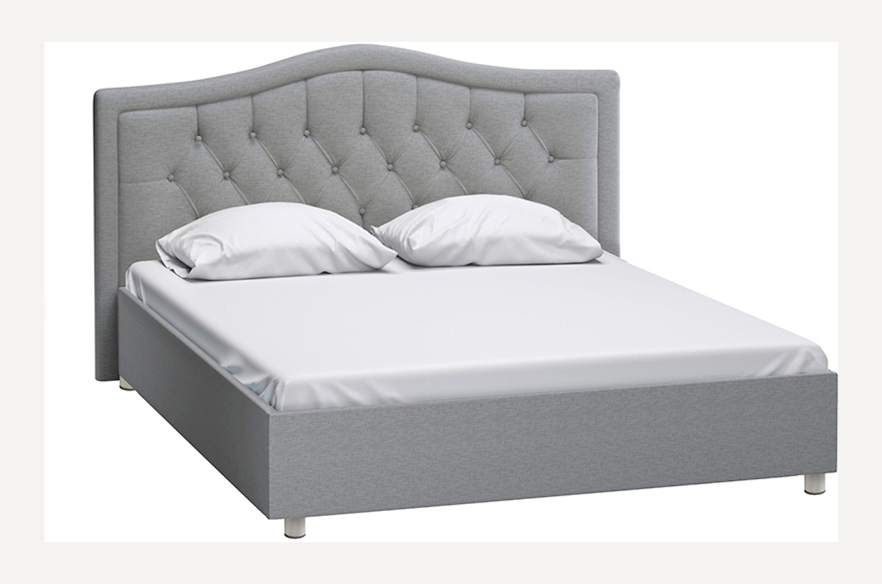 Кровать Анкона 160 Grey - фото 1