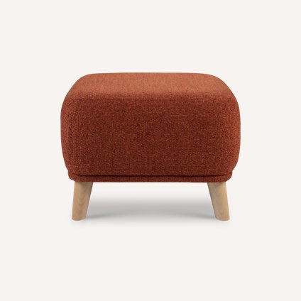 Пуф Милин Рогожка Терракотовый