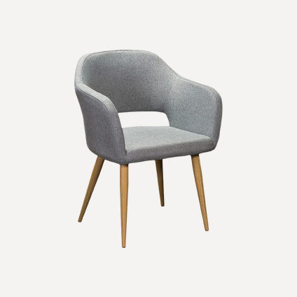 Стул Одар-1 Рогожка Серый/Натуральный