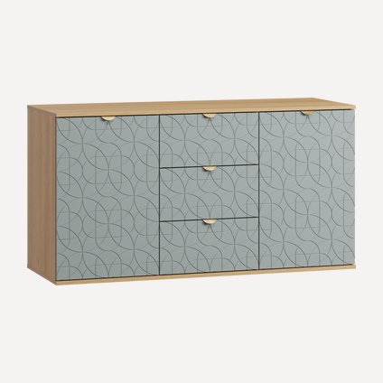 Тумба Монблан-2 Lunge Mentol Oak