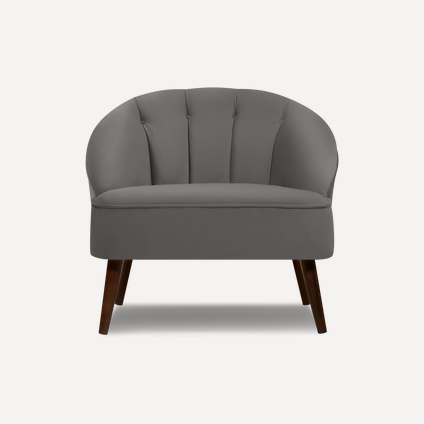 Кресло Мона Велюр Серый