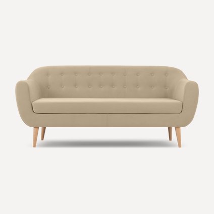 Диван прямой Роттердам-3 Velvet Sand