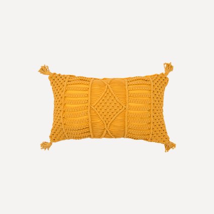 Декоративный чехол Тейн Pom-Poms Mustard 35x60