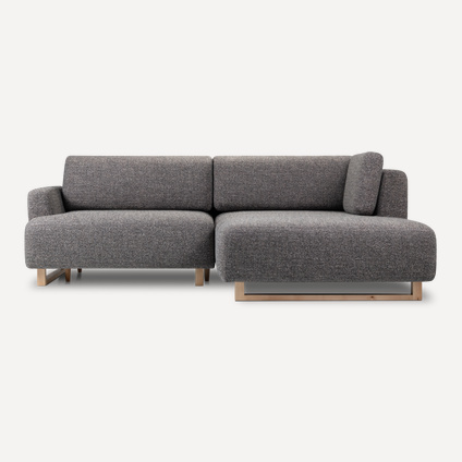 Диван угловой Онте Рогожка Графитовый