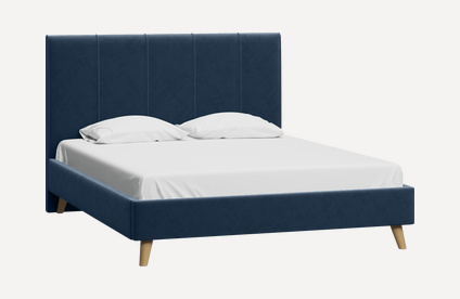 Кровать Шерона-Legs 160 Velvet Blue