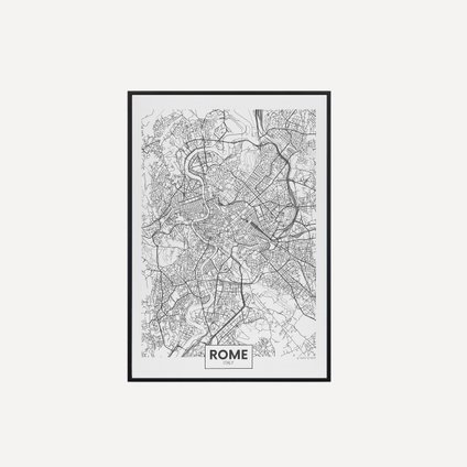 Постер Карта Rome