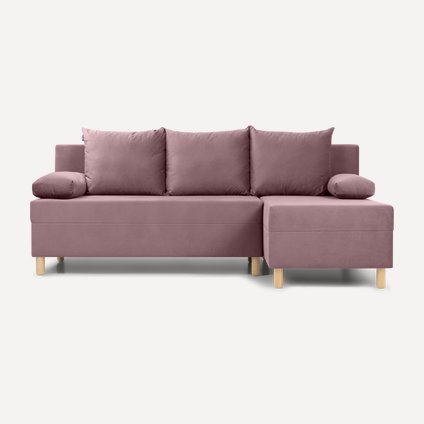 Диван угловой Амрано Velvet Pink
