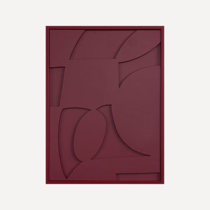 Картина Рельеф Бордовый 45x60