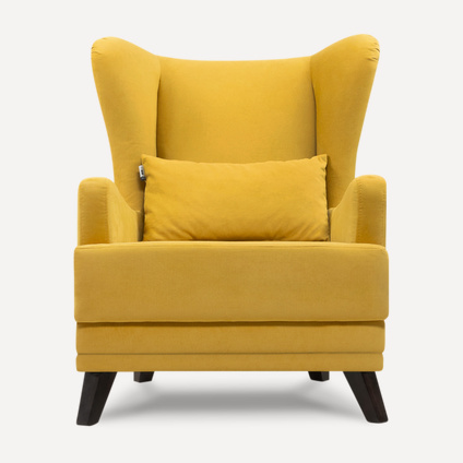Кресло Оксфорд Velvet Yellow
