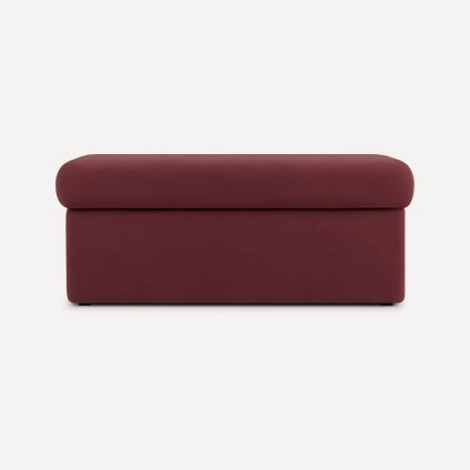 Банкетка Палси Велюр Бордовый