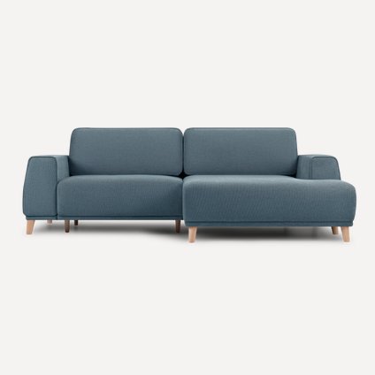 Диван угловой Ларонсо Шенилл Синий