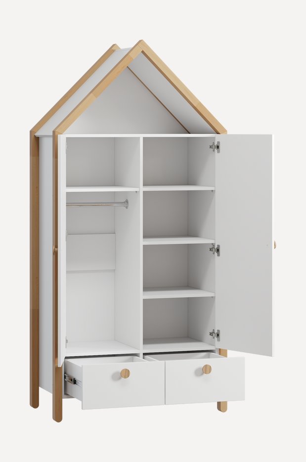 Распашной шкаф Руффи-2 White - фото 4 Распашной шкаф Руффи-2 White - фото 4