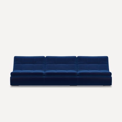 Диван модульный Монреаль-1 Премиум Barhat Blue