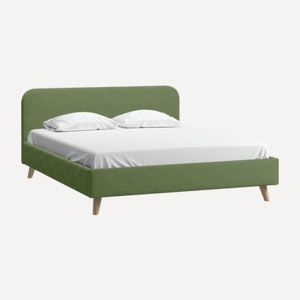 Кровать Лайтси 140 Velvet Olive